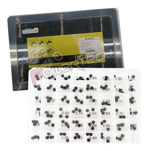 CAJA PASTILLAS VALVULA 7.48MM PROX HONDA YAMAHA KAWA SUZUKI