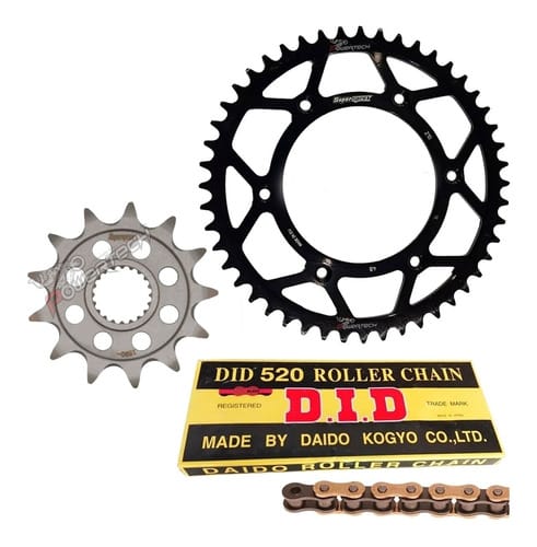 KIT TRANSMISIÓN CORONA ACERO PIÑÓN CADENA SUPERSPROX YZ 125
