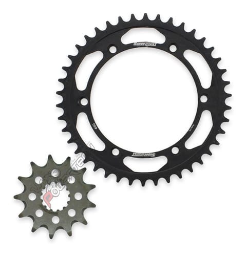 KIT TRANSMISIÓN CORONA PIÑÓN ACERO SUPERSPROX KAWASA KXF 250