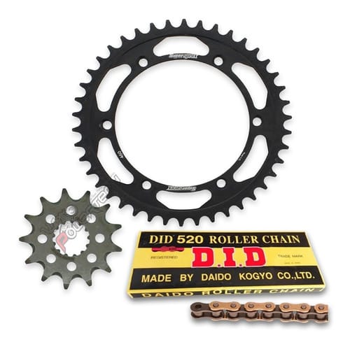 KIT TRANSMISIÓN CORONA ACERO PIÑÓN CADENA SUPERSPROX KXF 450