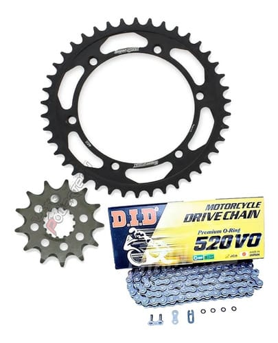 KIT TRANSMISIÓN SUPERSPROX CORONA PIÑÓN CADENA 520VO KXF 450