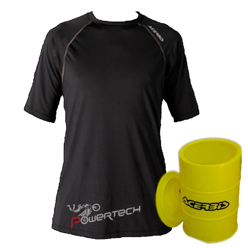 REMERA TECNICA TERMICA MANGAS CORTAS ACERBIS PRIMERA PIEL