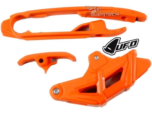 KIT GUIA Y DESLIZA CADENA UFO KTM SX 125 250 16-21 SXF 450
