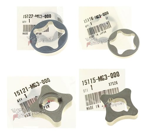 ESTRELLAS EXTER INTER DER / IZQ BOMBA ACEITE H XR 600R 85-00