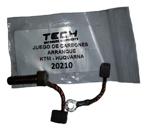 JUEGO CARBONES MOTOR ARRANQUE TECH -KTM/HUSQVARNA HASTA 2016