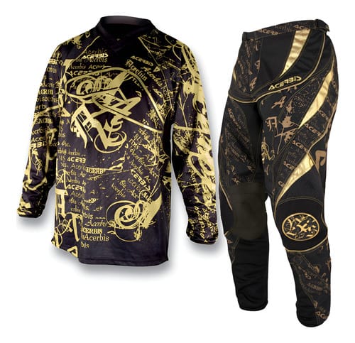 EQUIPO MOTOCROSS ACERBIS JDP GOLD REMERA PANTALON
