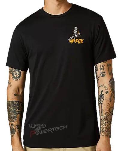 REMERA FOX MANGAS CORTAS CASUAL CALAVERA MOTOCROSS