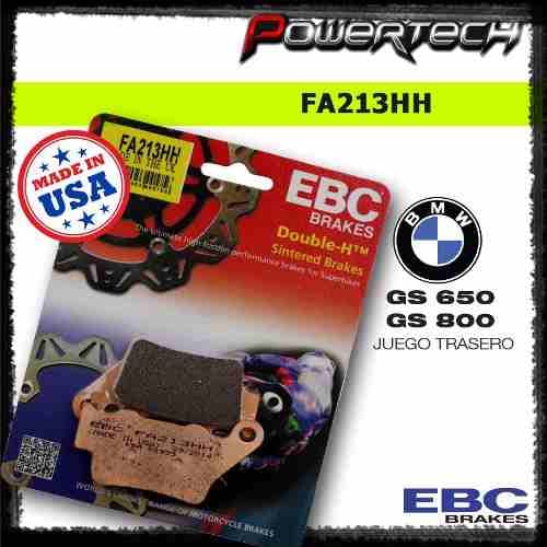 PASTILLA FRENO TRASERA BMW GS 650 800 EBC FA213HH CUT