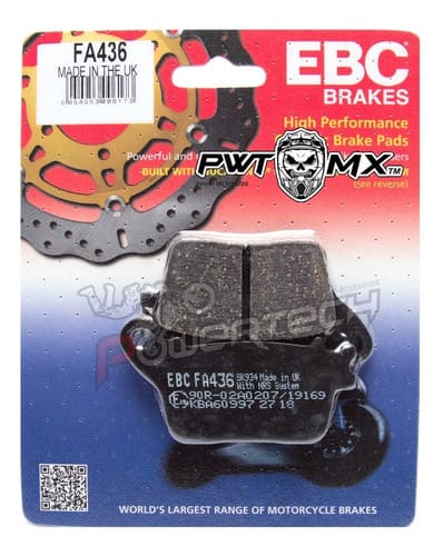 PASTILLA FRENO TRASERA EBC KAWASAKI NINJA ZX-6R / ZX-10R CUT