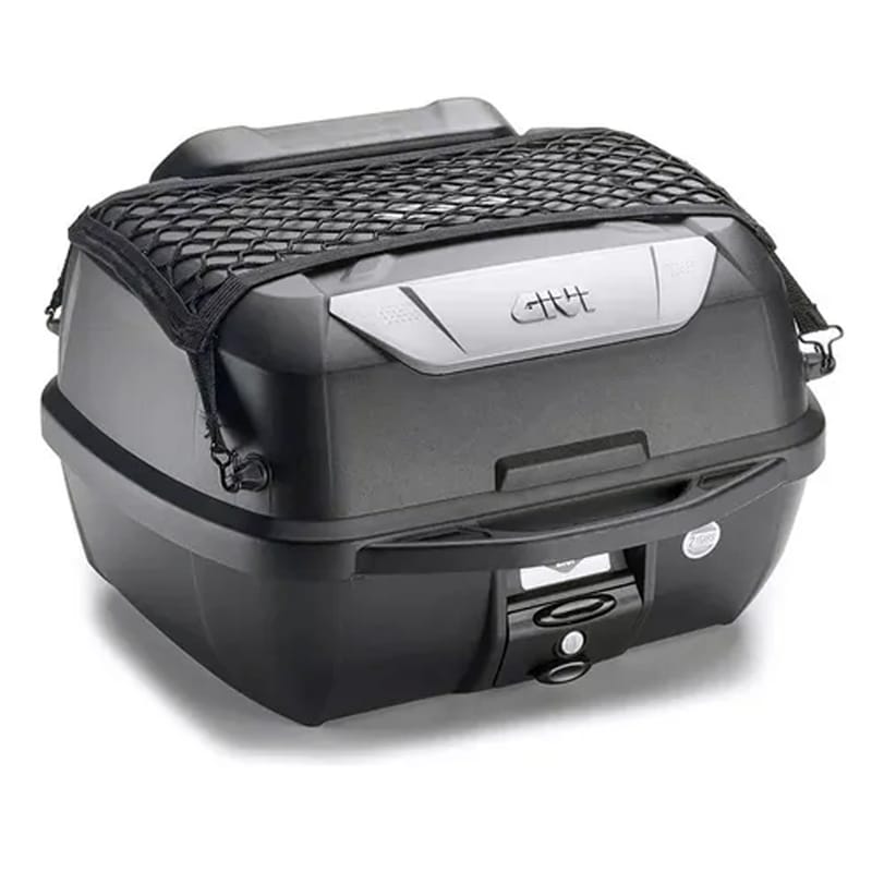 BAUL GIVI MONOLOCK DE 43LTS CON RESPALDAR Y RED TOPCASE CUT