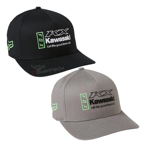 GORRA FOX RACING FLEXFIT LICENCIA OFICIAL KAWASAKI CUT