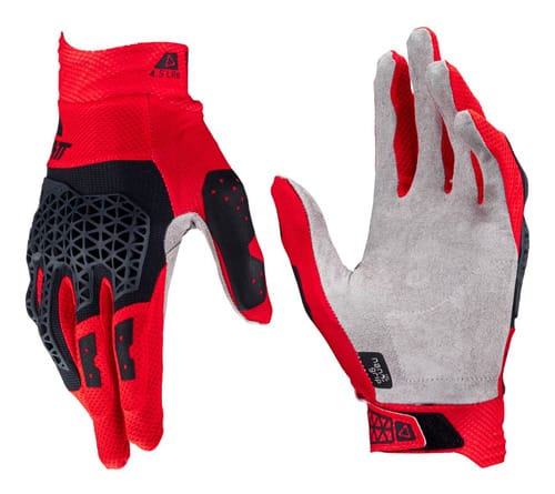 GUANTE MOTO LEATT LITE 4.5 COLOR ROJO TALLE XL