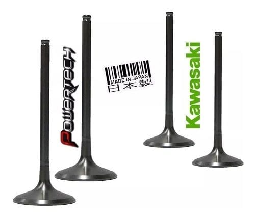 KIT 2 VALVULAS ESCAPE + 2 ADMISION KAWASAKI KXF 450 09 - 18
