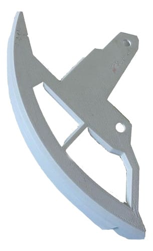 CUBRE DISCO DE FRENO DELANTERO CRF 250 04-09 - BLANCO DIRT3D