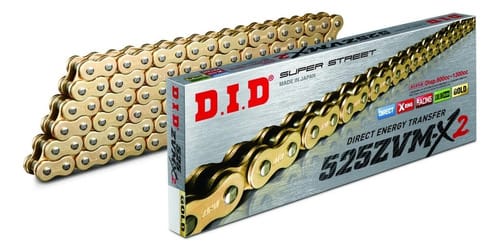 CADENA D.I.D 525ZVM-X2 ORO PARA MOTO ALTA PERFORMANCE