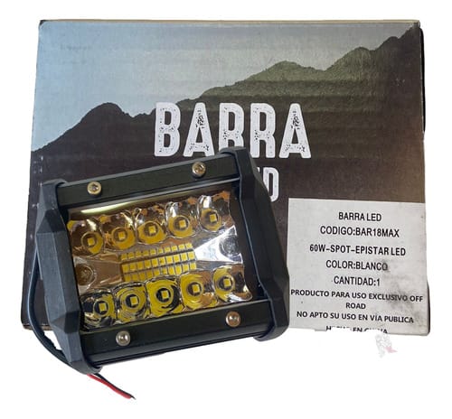 KIT X2 BARRALED MAX RECTA 18W C/TIRA DISPLAY 3030SMD 12V/24