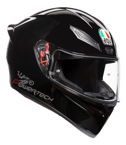 CASCO INTEGRAL AGV K1 SOLID BLACK CALLEPISTA AERODINAMICO CU