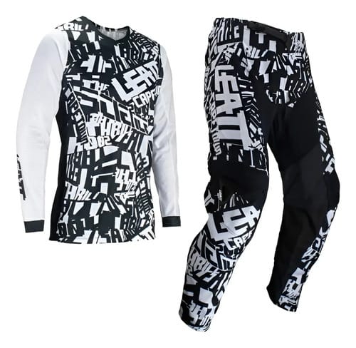 EQUIPO LEATT RIDE KIT 3.5 - BLANCO/NEGRO MOTOCROSS ENDURO S/