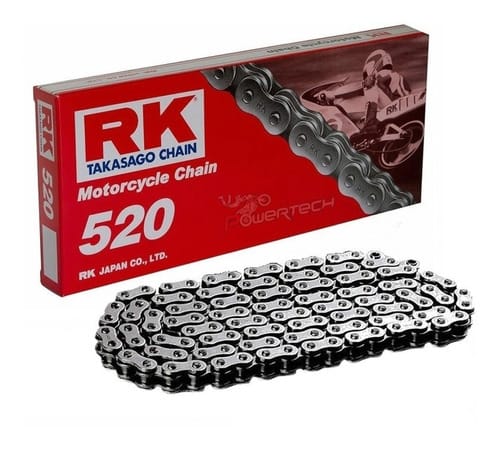 CADENA TRANSMISION RK 520 X 118 CON CLIP 250CC CUT