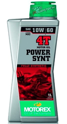 ACEITE MOTOR MOTOREX - POWER SYNT 4T 10W/60 JASO MA2