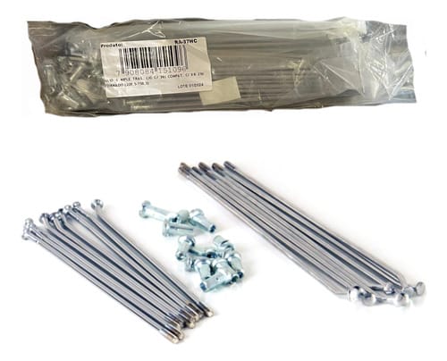 JUEGO RAYOS Y NIPLES 3,5MM PROTORK X36 TRASERO HONDA TORNADO
