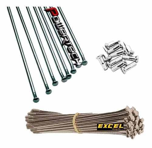 KIT RAYOS NIPLES EXCEL KAWASAKI KLX 450 R 3 CORTOS Y 1 LARGO