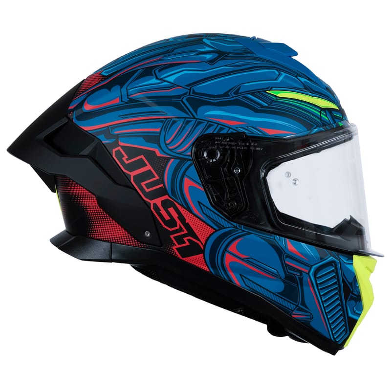 CASCO PISTA INTEGRAL JUST1 JSTR TITAN DEPORTIVO URBANO AZUL/