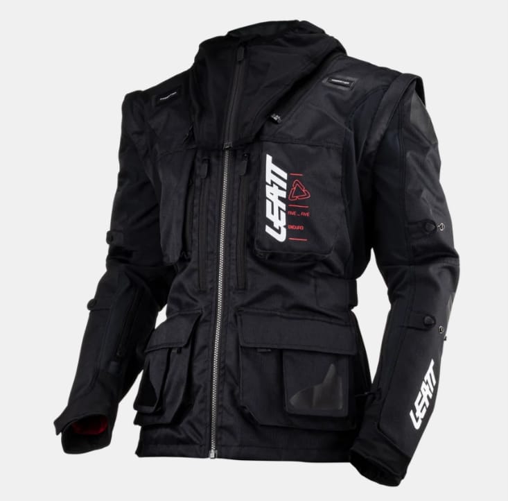 CAMPERA ADVENTURE LEATT JACKET MOTO 5.5 ENDURO CUT NEGRO LIS