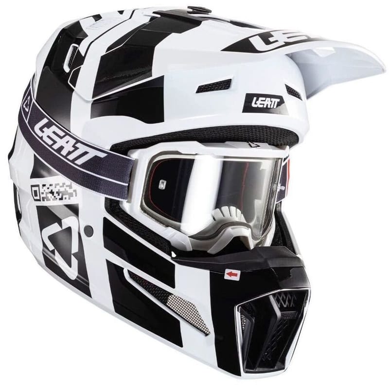 KIT MOTO 3.5 LEATT CASCO + ANTIPARRAS MOTOCROSS ENDURO CUT