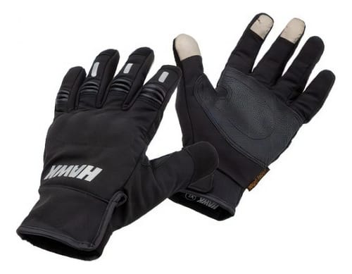 GUANTES MOTO HAWK NIGHT RIDER TERMICOS TACTIL COLOR NEGRO TA
