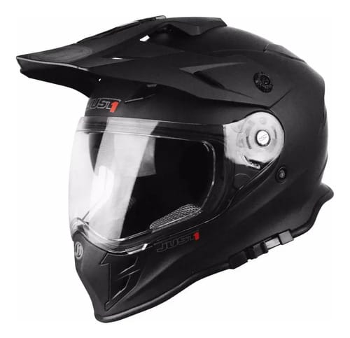 CASCO ADVENTURE CROSS OFF-ROAD JUST1 J34 SOLID NEGRO MATE NE