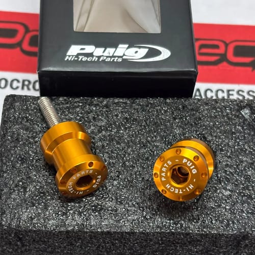 SPOOLS SLIDER SOPORTE CABALLETE PUIG HITECH 6MM DORADO PAR D