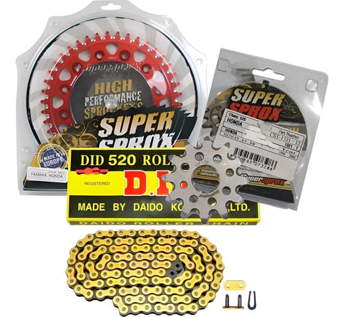 KIT TRANSMISION ALUMINIO SUPERSPROX DID TORNADO