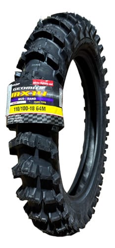 CUBIERTA DUNLOP GEOMAX MX14 110/100-18 ARENA BARRO CUT