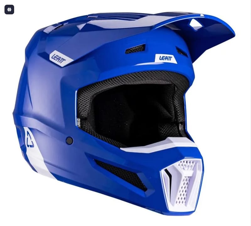 CASCO MOTO MOTOCROSS LEATT 2.5 ENDURO AZUL LISA BRILLANTE XL