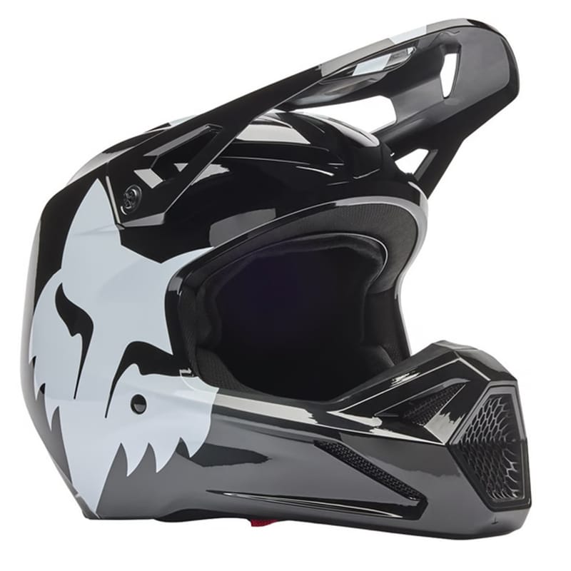 CASCO FOX V1 SHIELD MOTOCROSS ENDURO / ROJO / NEGRO NEGRO BR