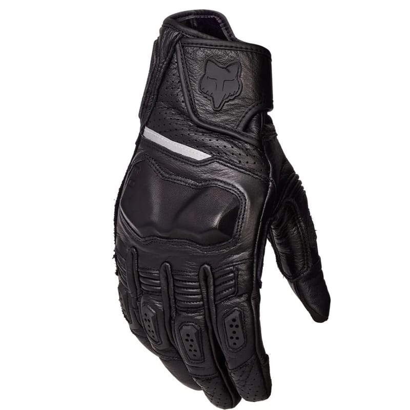 GUANTES MOTO FOX BOMBER PRO CUERO - NEGRO NEGRO 2XL