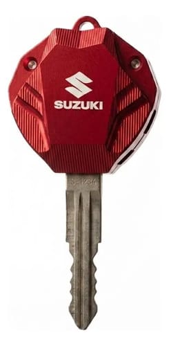 CUBRE LLAVE ALUMINIO SUZUKI GSX-R - DORADO / ROJO ROJO