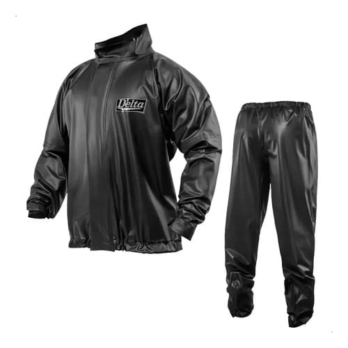 TRAJE EQUIPO DE LLUVIA DELTA BASICO NEGRO MOTO - ENDURO RUTA