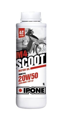 ACEITE PARA SCOOTER IPONE M4 SCOOT 20W50 1L 4 TIEMPOS