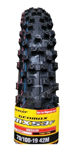 LLANTA P/ MOTO DUNLOP 70/100-19 42M CC MX53