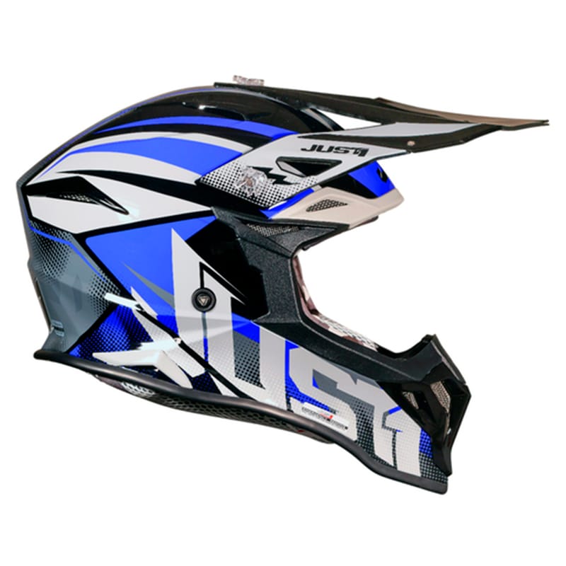 CASCO MOTOCROSS OFF-ROAD JUST1 J39 REVO ENDURO ATV - CUT AZU