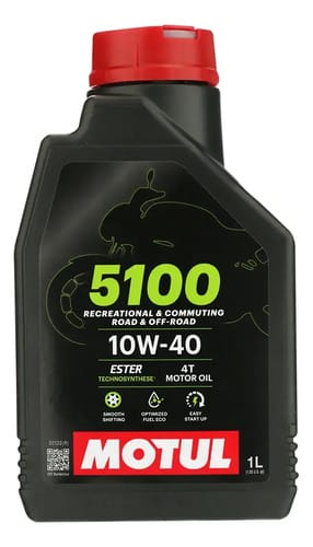 ACEITE MOTOR MOTO MOTUL 5100 10W40 4T SEMI SINTETICO X 4L