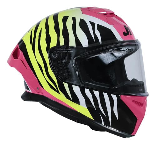 CASCO DEPORTIVO INTEGRAL JUST1 JSTR TIGER ROSA URBANO CUT RO