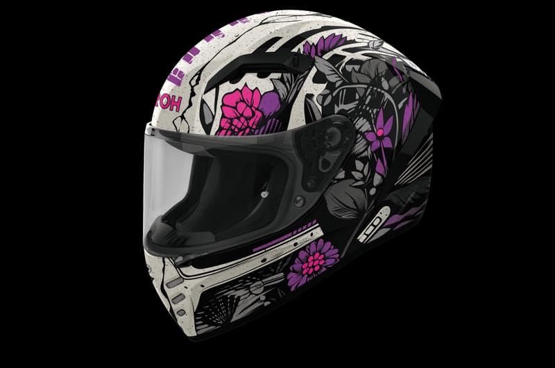 CASCO INTEGRAL DEPORTIVO AIROH CONNOR BLOOM ROSA FLORES CUT