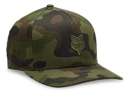 GORRA FOX HEAD FLEXFIT CAMUFLADO COLOR VERDE MUSGO TALLA S/M