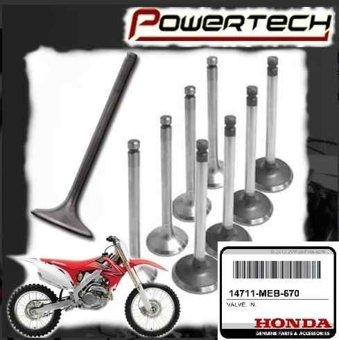 2 VALVULAS ADMISION ORIGINAL HONDA CRF 450 02 - 08 TITANIO