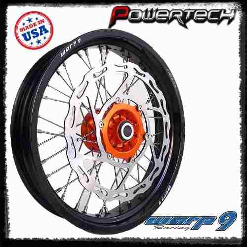 LLANTA RUEDA DELANTERA SUPERMOTO COMPLETA 3.5 X 17 WARP9 USA