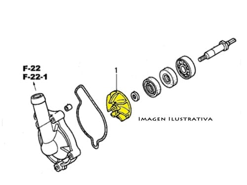 PROPULSOR BOMBA DE AGUA HONDA CRF 450 06-17