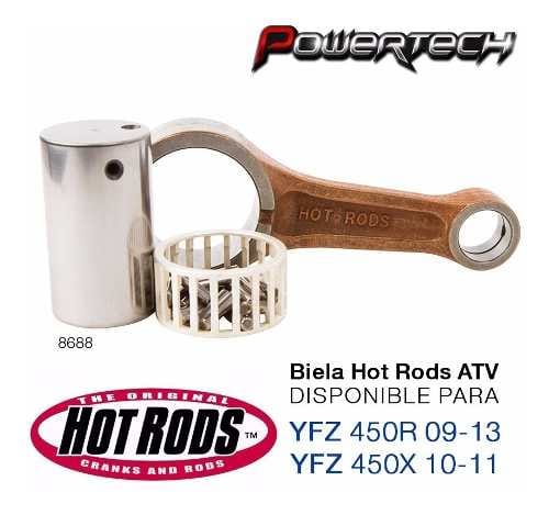 KIT BIELA HOT RODS YAMAHA ATV YFZ 450R 09 - 13 YFZ 450X 10-11 INYECCION - POWERTECH MOTOS